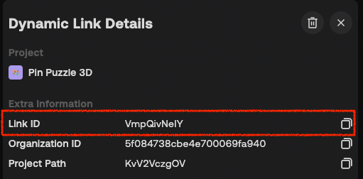 Dynamic Link ID