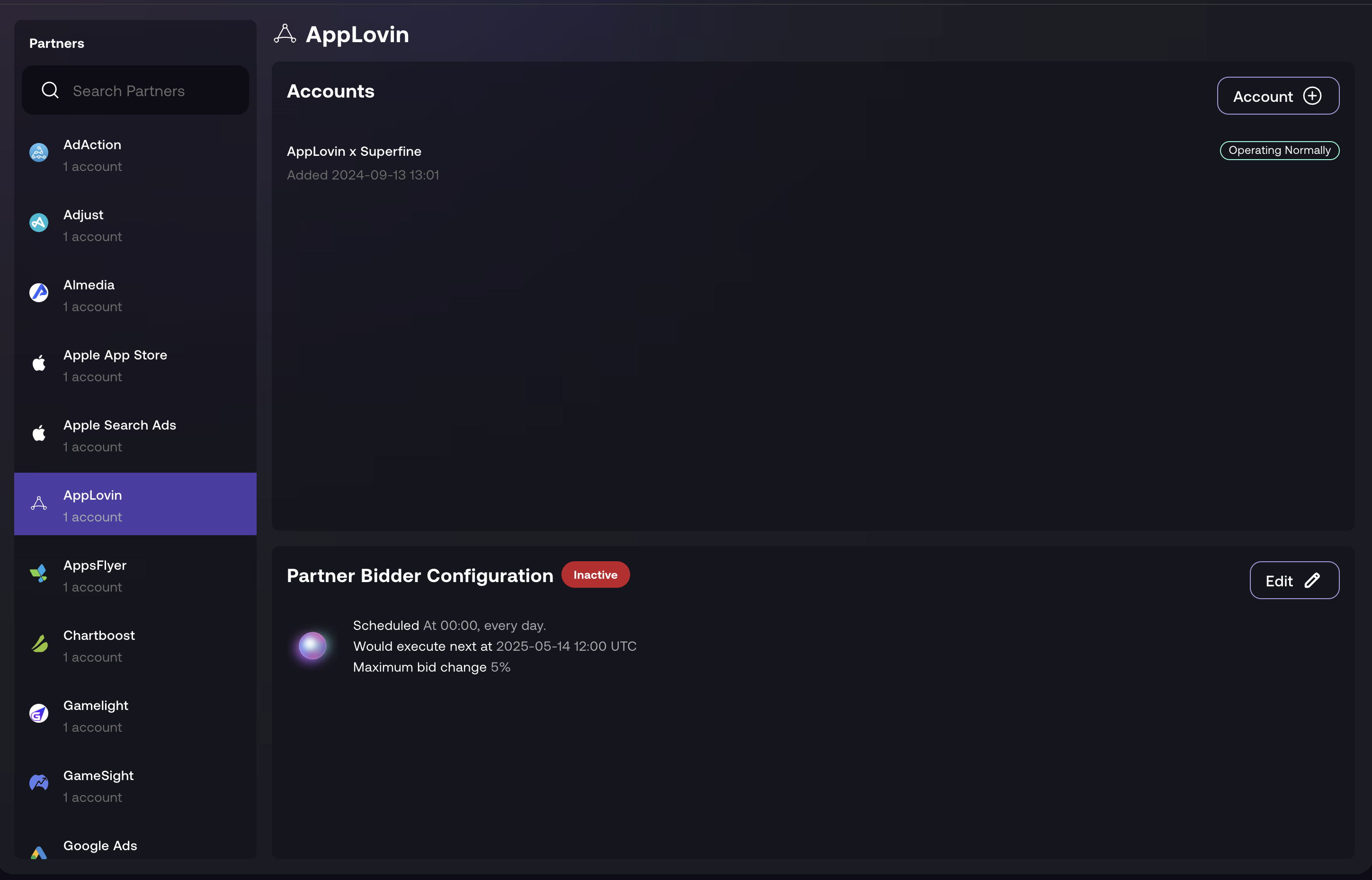 Partner Page